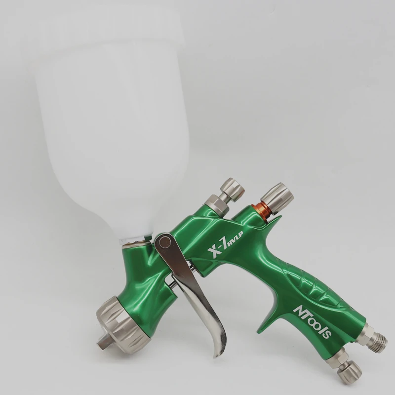 New X-7 High Quality HVLP RP Spray Gun Ntools Painting Gun1.3 Nozzle Paint Gun Water Based Air Spray Gun Airbrush