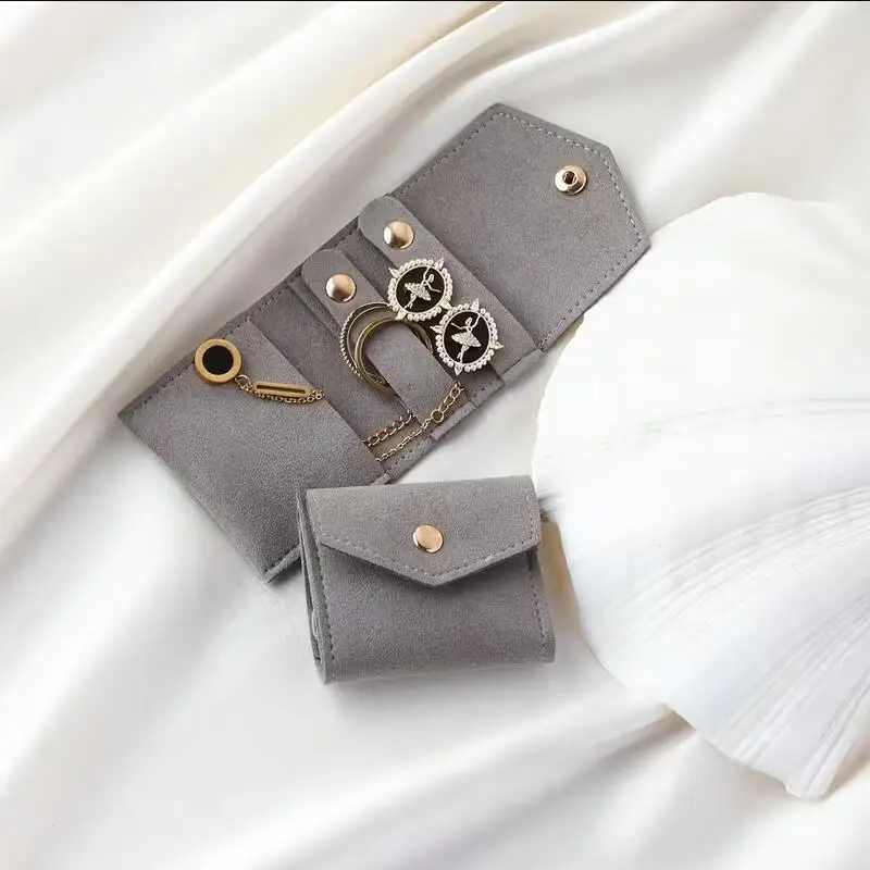 

1pc Storage Folding Bag Mini Jewelry Organizer Bag Cute Gift for Women Suitable for Ring Earring Necklace Storage