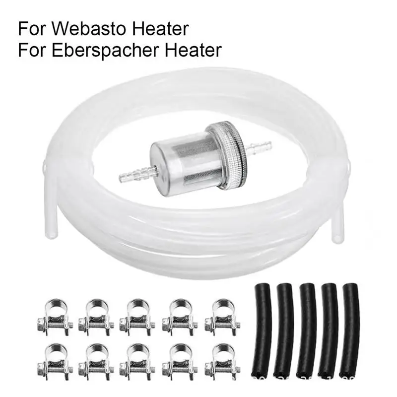 1Set Fuel Tank Standpipe Kit Replaceable Parking Heater Fuel Line Kit For Eberspacher/ Webasto Heater  Hose Clip