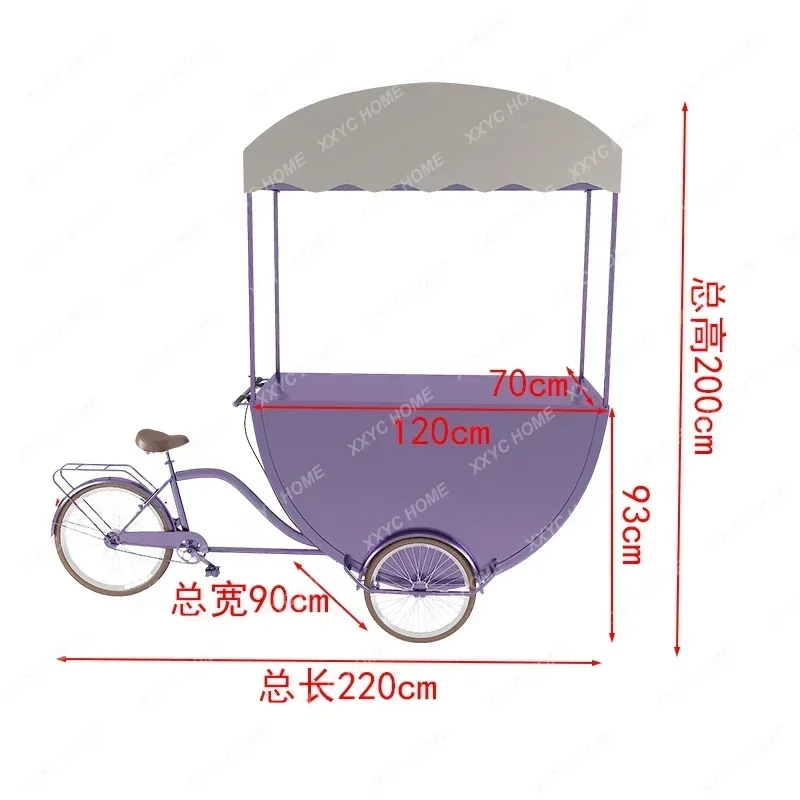 

Многофункциональный автомобиль-прилавок YH55 для ночного рынка: креативный, в скандинавском стиле, для продажи еды, мороженого и напитков