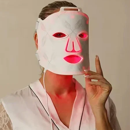 2024 led face facial mask Near Infrared and professional medical grade red light face mask for face acne