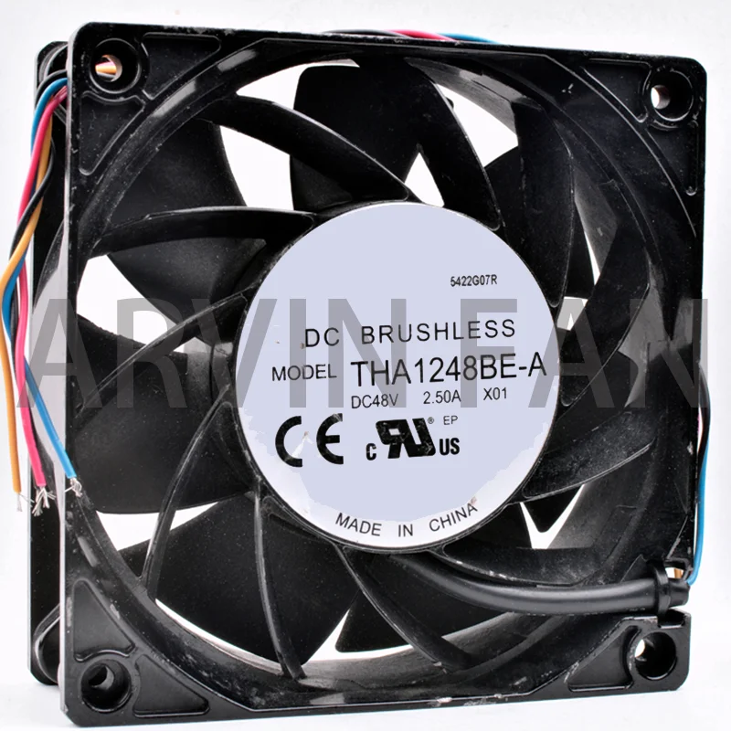 

Brand New Original THA1248BE-A 12038 12cm 48V 2.50A Aluminum Frame Communication Euipment High Wind Pressure Cooling Fan