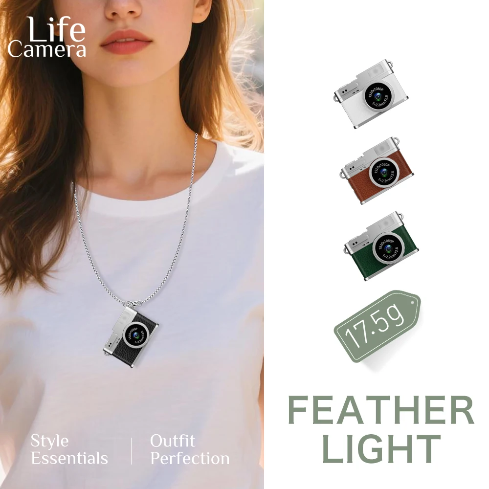 

Mini Portable Digital Camera High-Definition Photo/Video Recording Retro Pendant Camera For Outdoor Sports Camcorder