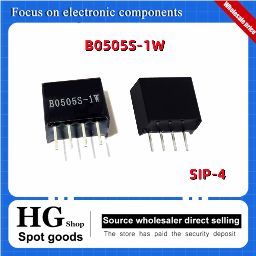 

10PCS/Lot Original B0505S B0505S-1W HLK-B0505S-1WR3 SIP-4 DC-DC isolation power module 5V to 5V1W