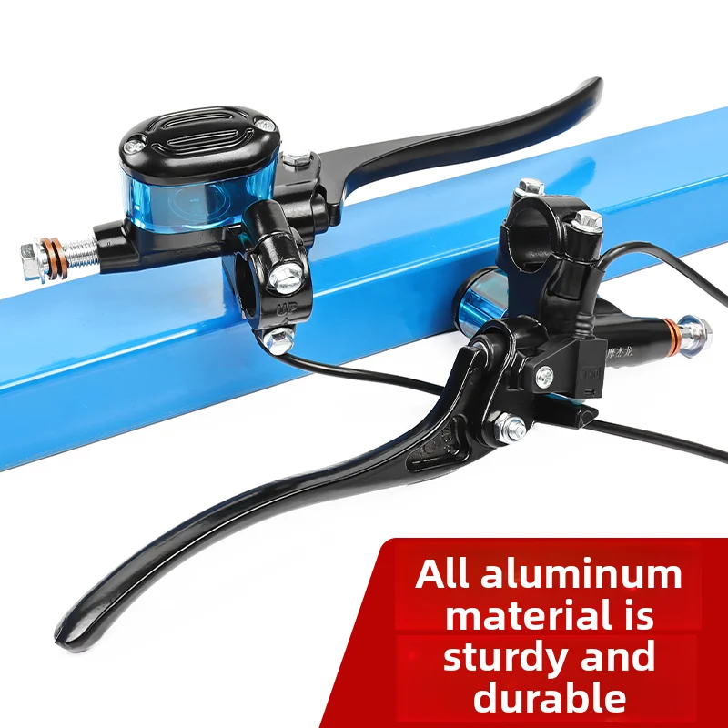 

Electric scooter hydraulic brake pump, disc brake upper pump, front and rear oil brake pumps, transparent oil tank