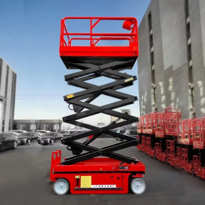 Automatic lift hydraulics for aerial work and scaffolding