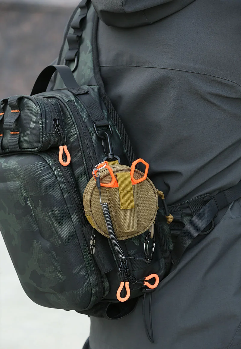 Taktische Molle Tasche Angelschnur Hängen Tasche mit Köder Zangen Halter Mini Brieftasche Karte Schlüssel Pack Camping Wanderung Jagd Geldbörse – Detail 12