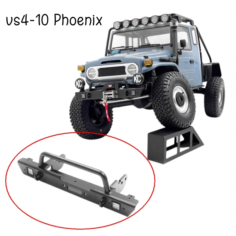 

VP VS4-10 Phoenix Upgrades Metal Front Bumper W/ Fog Lights for 1 10 Rc Rock Crawler Truck