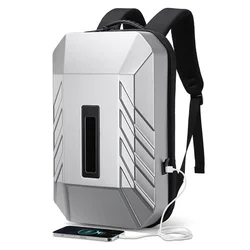 Mochila de negócios multifuncional para homens pc casca dura bolsa para portátil inteligente legal led masculino carregamento usb anti-roubo mochila à prova de água