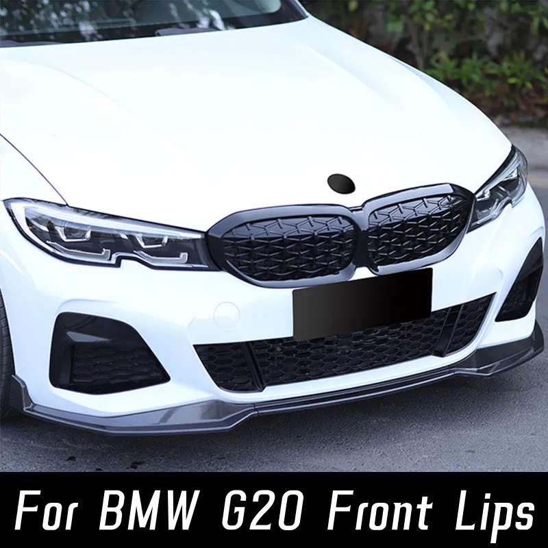 

3Pcs/Set For BMW 3 Series G20 2019 20 21 22 Car Front Bumper Splitter Lip Spoiler Diffuser Guard Body Kit Exterior Accessories