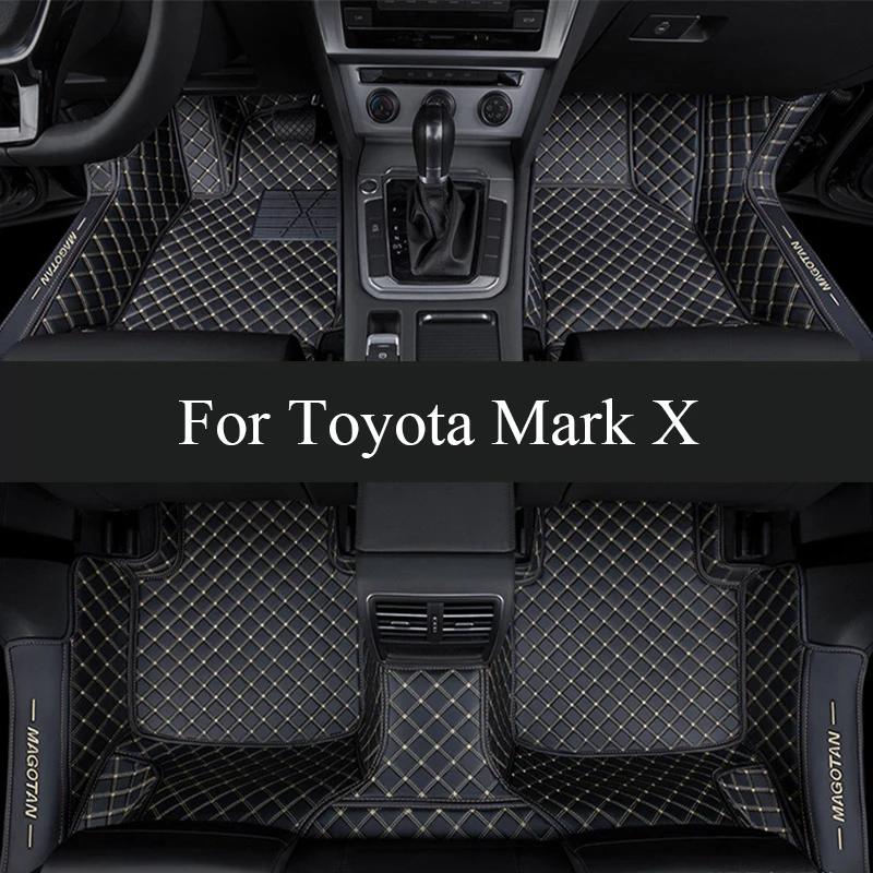 

Car Floor Mats For Toyota Mark X X130 2010-~2019 Luxury Leather Mat Carpets Rugs Interior Parts Car trunk mat 2011 2012 2013