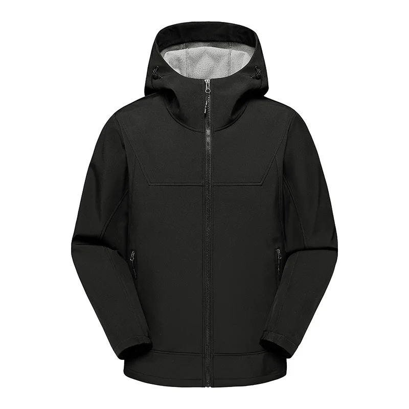 Spring And Autumn Explosion Outdoor Three-proof Hooded Charge Thin Velvet Jacket Tide