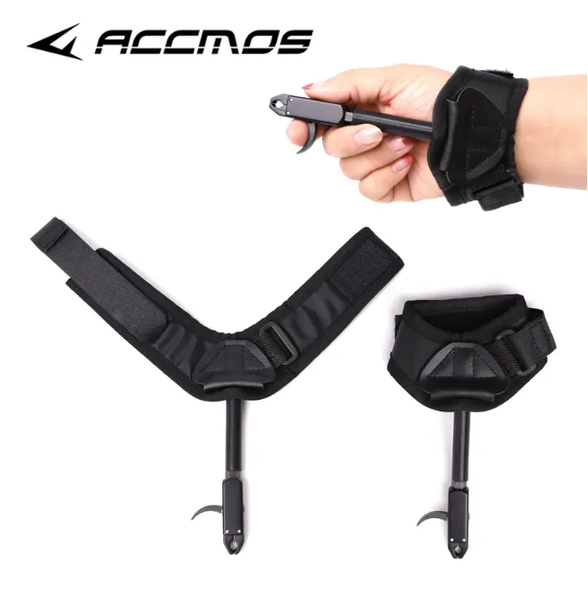 Archery 360 Degree Adjustable Bow Releases Strap Trigger Wristband Strap Caliper