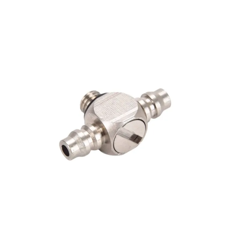 Miniature Fittings Pagoda Quick Fitting Tee Male Thread M3 M4 M5 M6 Tube 4 6mm Pneumatic Pipe Air Hose Quick Fitting Mini Connec