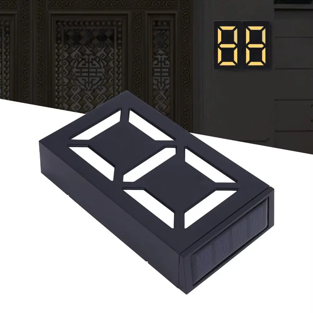 

Auto Light Control Solar LED House Number Light Waterproof Construction Solar Powered RGB House Number Light