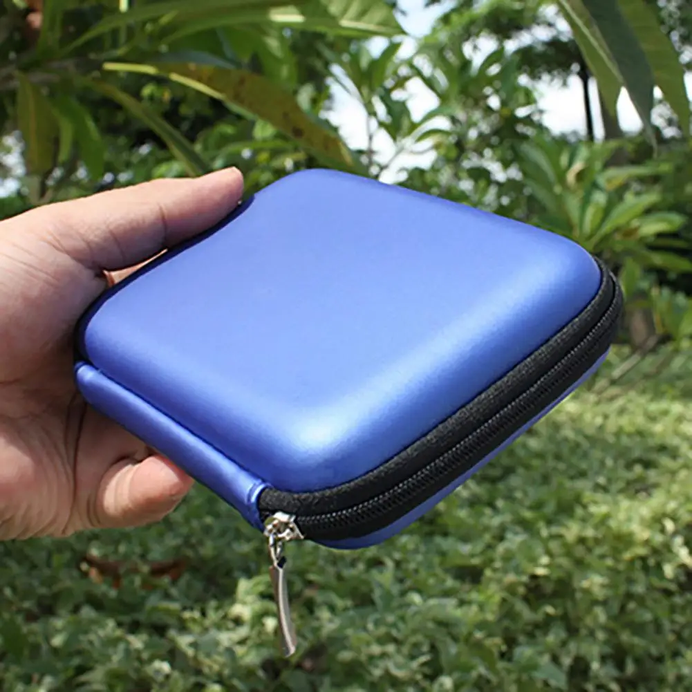 2.5 Inch USB External Hard Disk Drive Case Bag Protective Case Mini Storage Cover Zipper Bag for Home