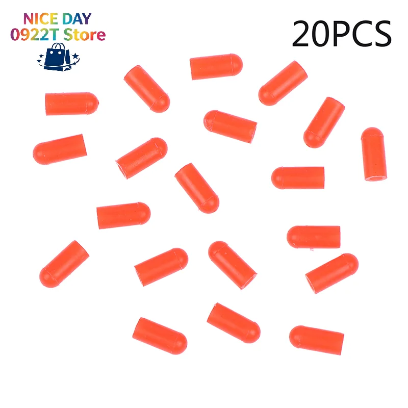 20/100PCS Food Grade Silicone Rubber Needle Cover Syringe Sealing Test Tube End Cap@#X