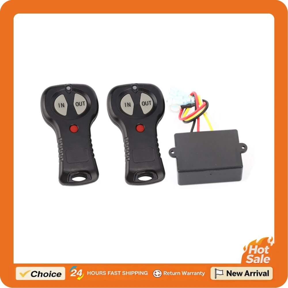 1 Pair 12V Wireless Winch Remote Control Controller Kit for Car Truck Universal Winch Remote Controller
