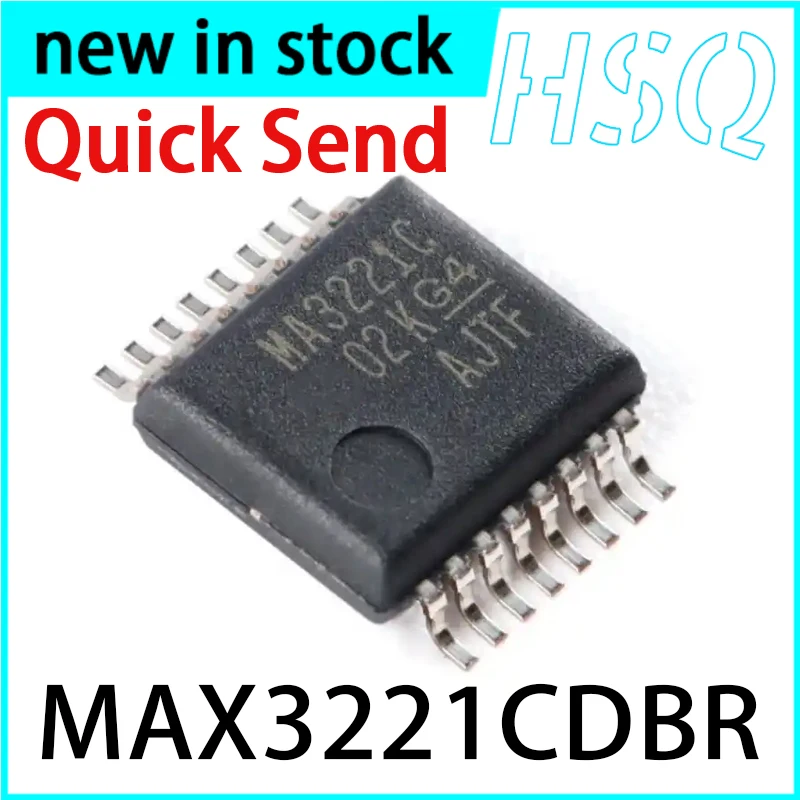5PCS MAX3221CDBR MA3221C SSOP-16 RS-232 Line Driver/Receiver IC Chip