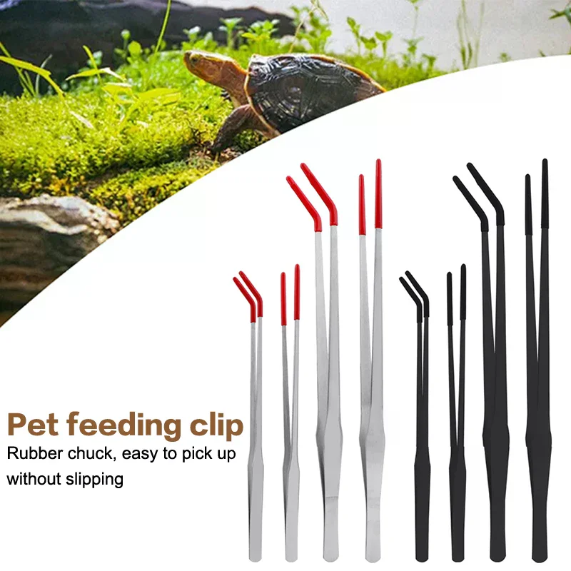 스테인레스 스틸 파충류 먹이주기용 집게 고무팁 수족관용 - Feeding Tong Stainless 리뷰 및 가격