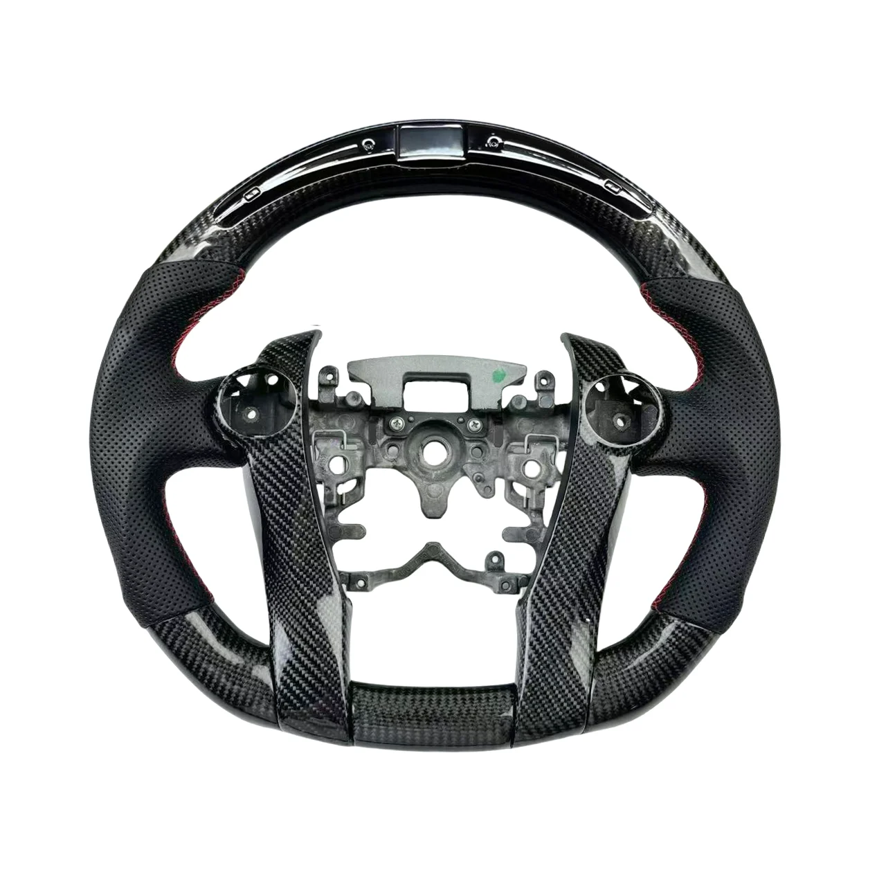 100% Genuine Carbon Fiber LED Steering Wheel Compatible for Toyota Prius C Aqua Customized Steering Wheel