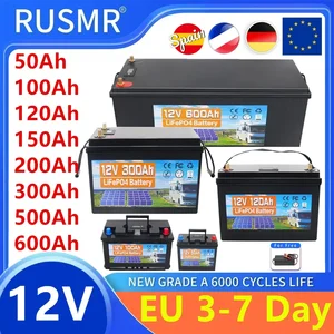 12V 600AH 350AH 300AH 200AH 100AH LIFEPO4バッテリー組み込みBMSリチウム鉄リン酸塩細胞は、ゴルフカートソーラー用6000サイクルをパックします 8ベストセールス12V 100AH LifePO4 -№2