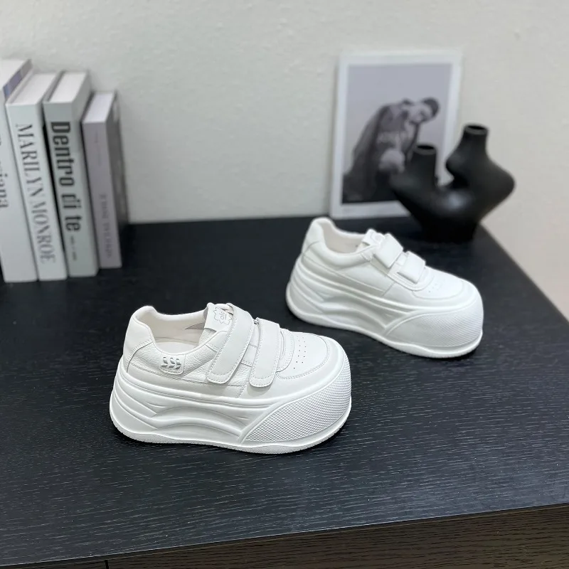 

K-stylethick Solevelcro Single Mesh White Shoes Women's Summer Style Casual Sneakers Lightweight Breathable Women's Shoes