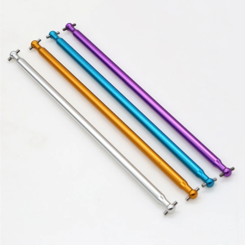 6Pack X(1:10 RC Car Metal Drive Shaft Dogbone 170mm Upgrade Parts for BRONTOSAURUS 94111 94107 94170 Silver 04003