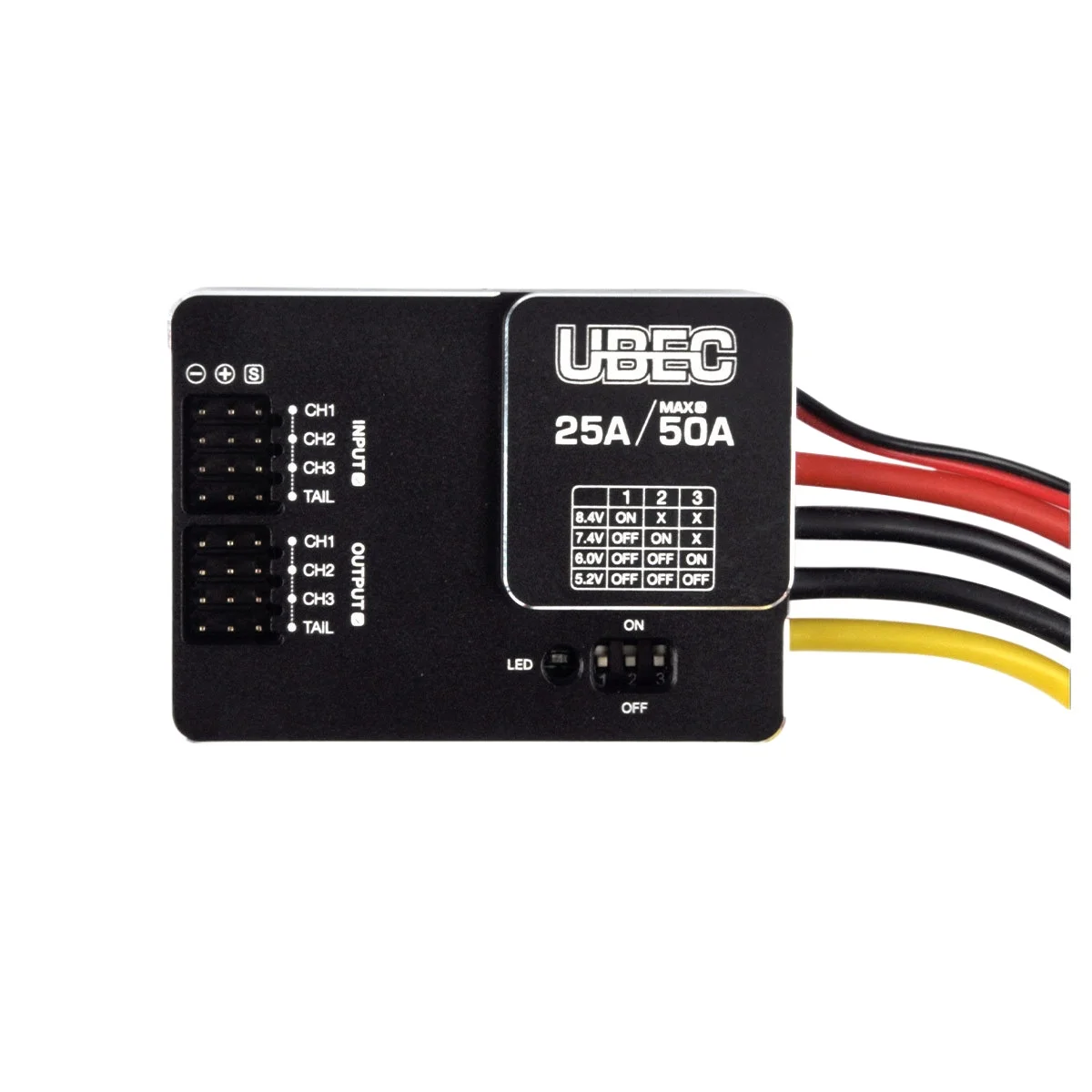 External BEC 3-18S, Hobbywing 25A UBEC Power Module for RC Model, FPV Drone and Airplane Power Supply