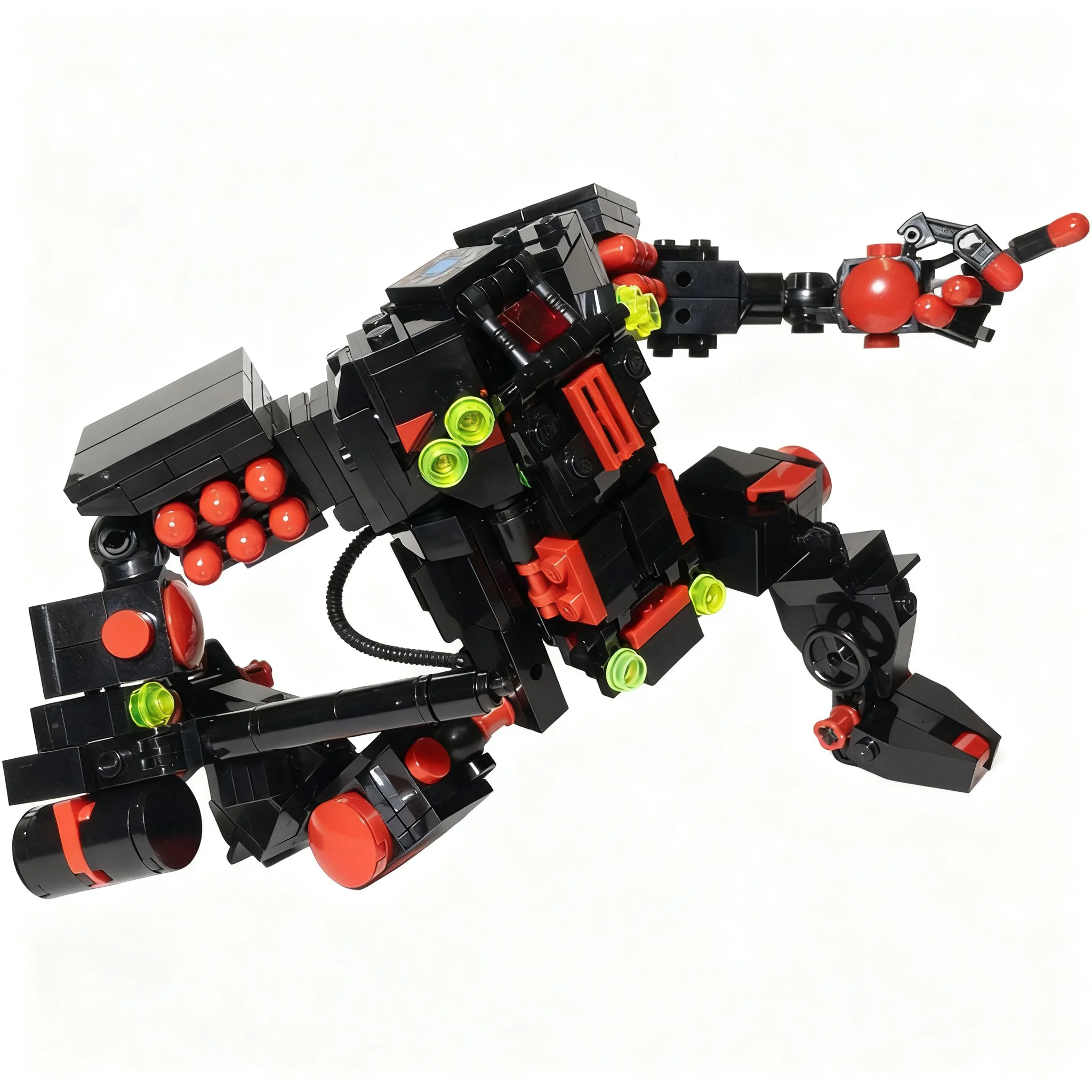 391pcs MOC Spyrius ROBO COMMANDO Space Spyrius Model Building Blocks Toy Brick Display Assemble Creative 3D DIY Idea Collection