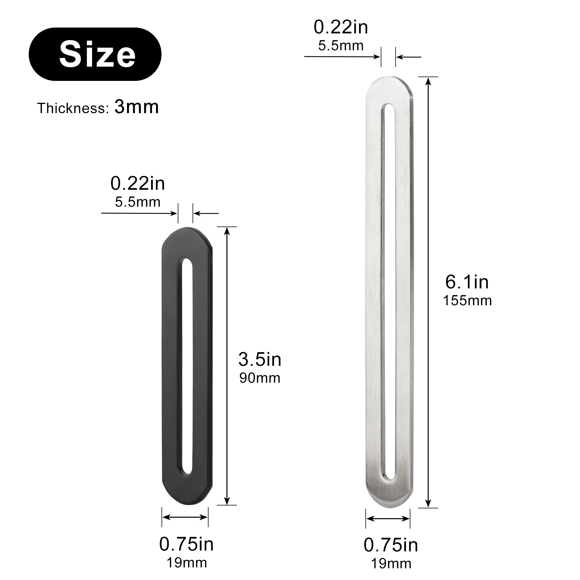 Stainless Steel Straight Angle Bracket Thickened 180 Degrees Fixed Furniture Connectors