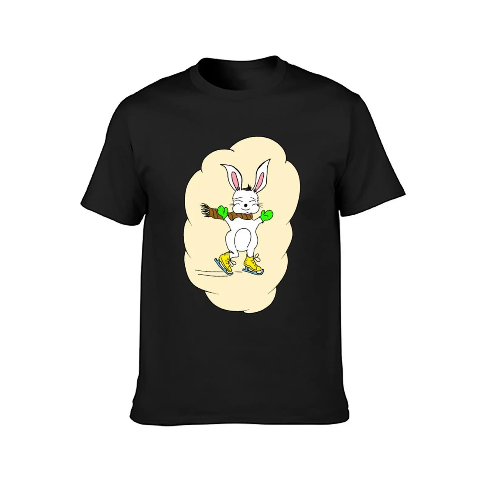 Bunny on skates T-Shirt shirts graphic tees boys whites tops summer top plain black t shirts men