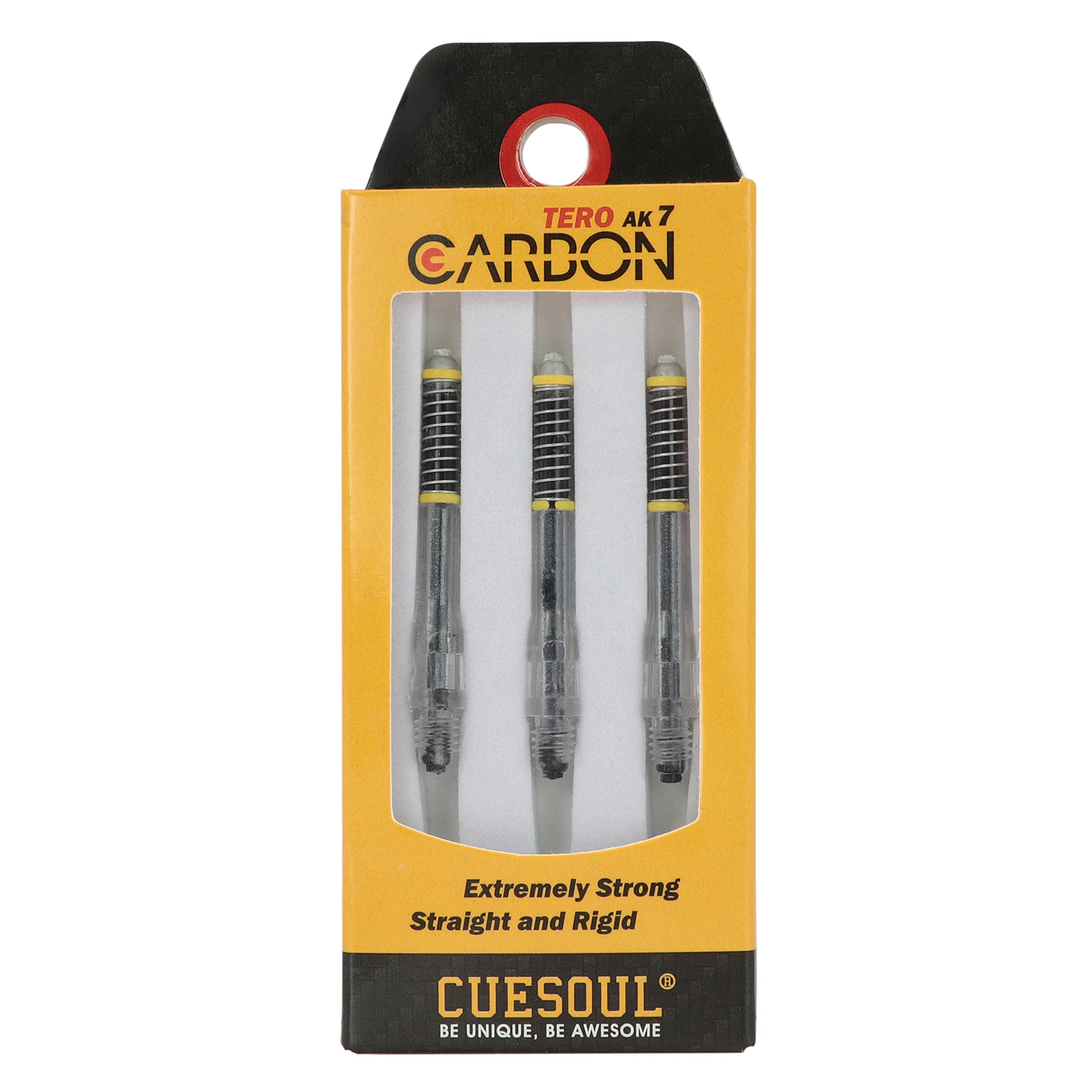 CUESOUL TERO AK7 Carbon Dart Shafts/Stem Built-in Spring Telescopic-Black