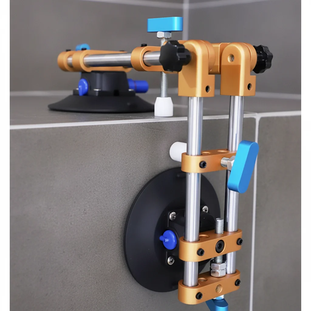 

Granite Seam Adjustable Double Single Rod with 6inch Vacuum Suction Cup for Granite Glass Tile Hand Tool