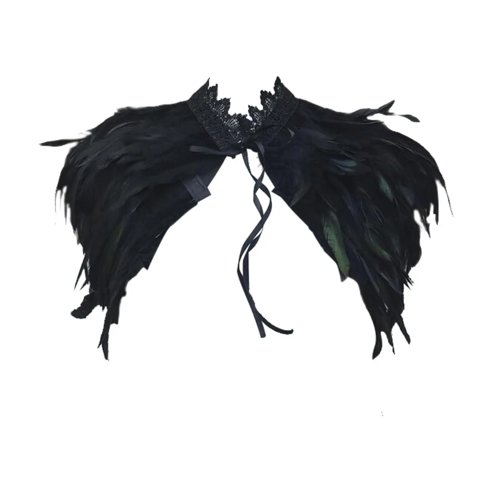 Feather Shawl Shrug Lightweight Comfortable Halloween Costume Accessories Dressing up for Cosplay Stage Performance Role Play