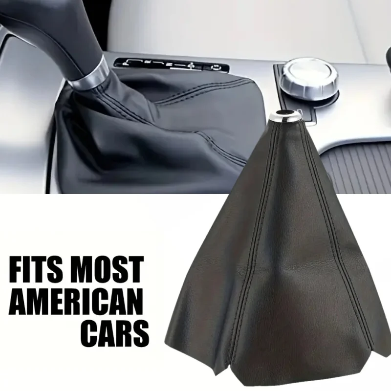 Universal PU Leather Car Gear Shift Collars New Manual Stick Shifter Knob Gear Shift Boot Handball Dust Cover Car Accessories