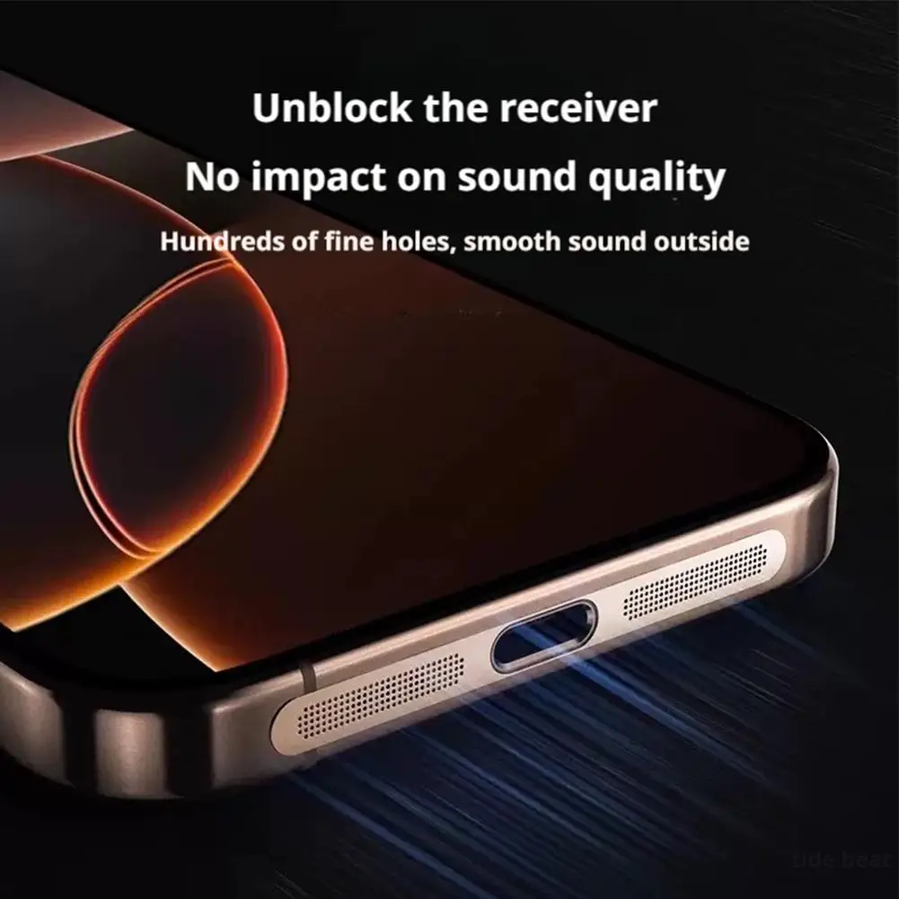 

1PCS Metal Dustproof Net Sticker For iPhone 17 Pro Max 17pro 17 Air Earpiece Speaker Hole Anti-dust Mesh Protector ﻿