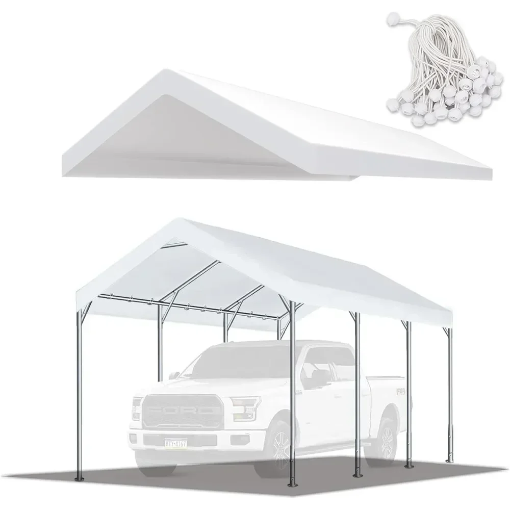 

Carport 13×20 FT Heavy Duty Car Canopy Storage Shed, Portable Garage Tent with Removable Sidewall & Zipped, All-Season Carport