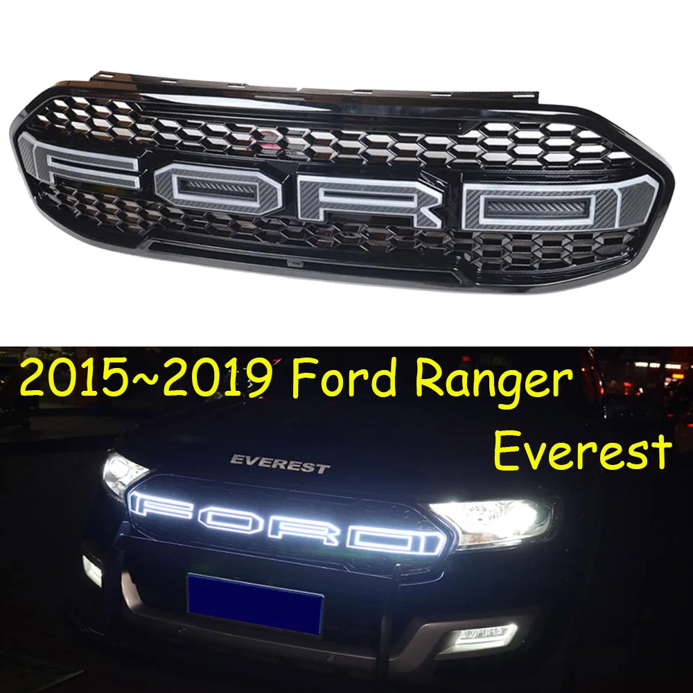 Car bumper Everest grill headlight for Ranger daytime light 2015~2019y DRL car accessories LED headlamp for Ranger fog light