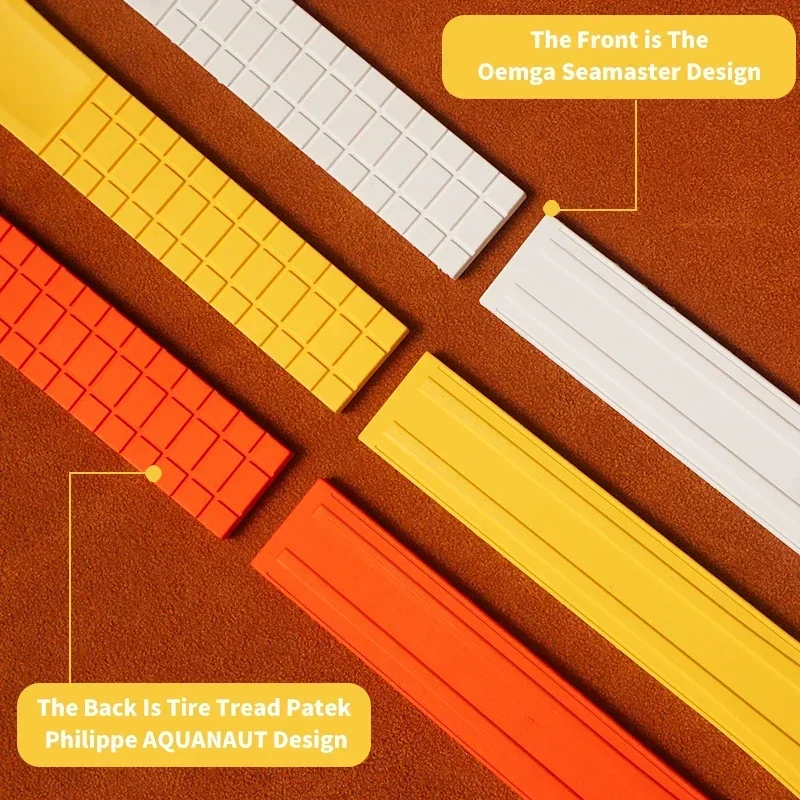 CTS فلوروروبر حزام ساعة اليد 20 مللي متر الإفراج السريع فراشة مشبك FKM قطع إلى حجم أشرطة ساعات اليد ل Seiko Aquanaut Oemga Seamaster