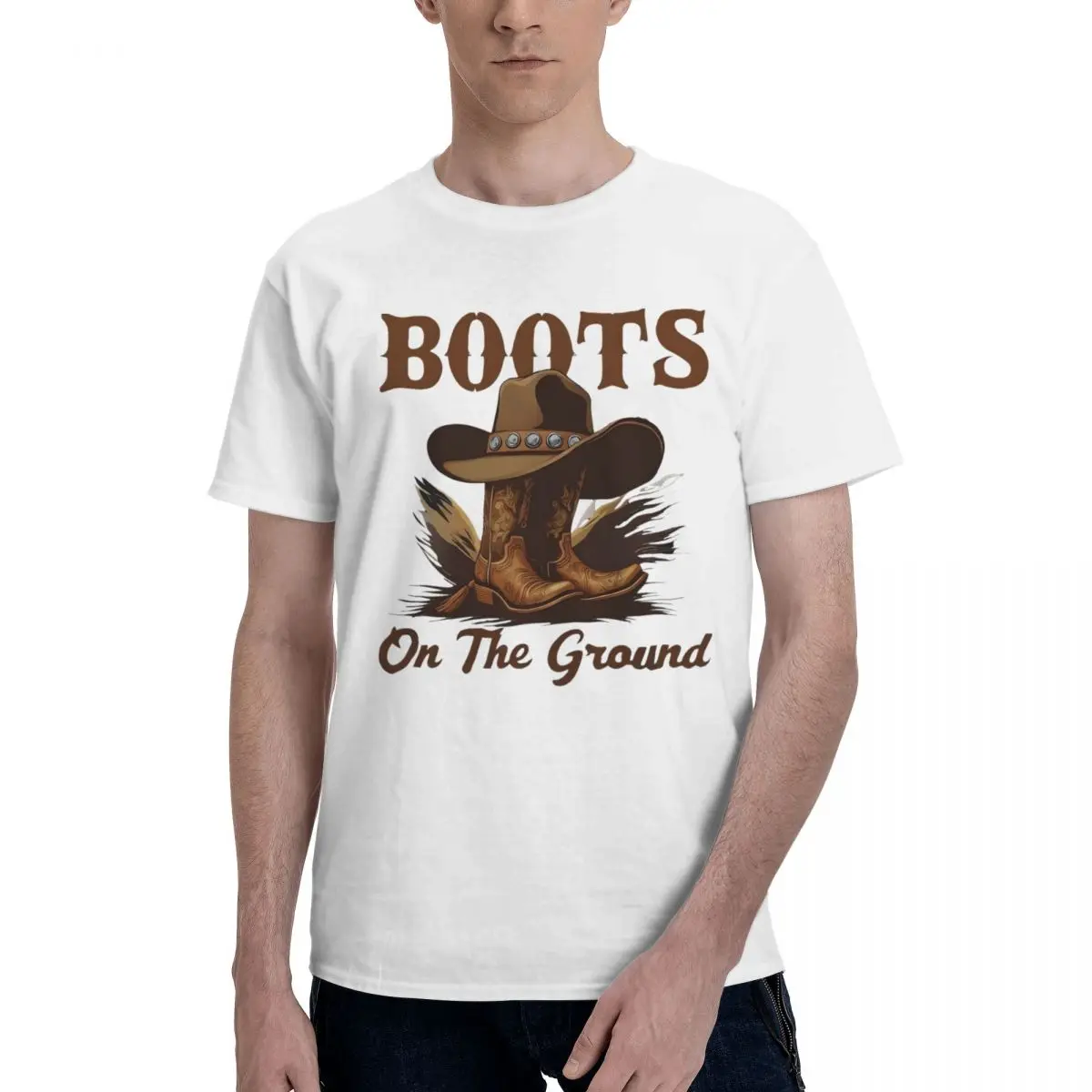 Cowboy Boots & Hat_3 Classic Move Vintage Championship T-shirts Activity competition Eur Size