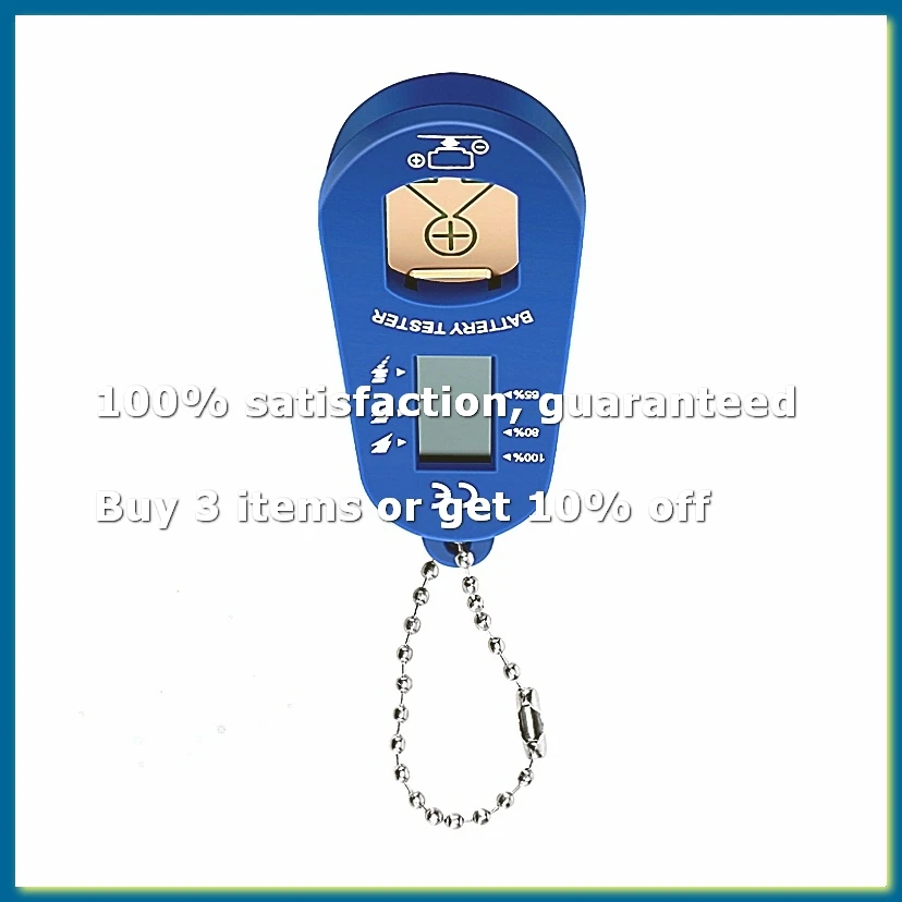 Button Battery Tester, Keychain Pocket Portable and Battery Tester to Check Remaining Battery Power-FABY
