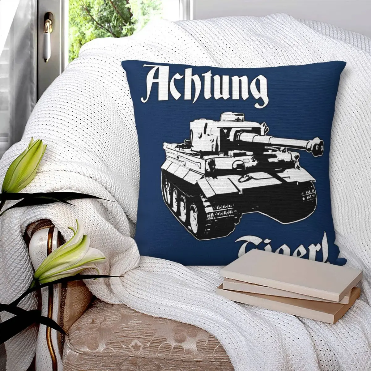 Tiger Tanks Ww2 Germany Pillowcase Cushion for Kid, Bedroom Pillow Cases, Customizable