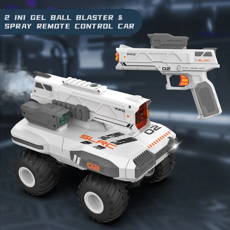 2IN1 RC Car Tank Toy Gun 1/14 Gel Ball Blaster Spray Water Bomb Star War Vehicle Shooting Electric Vehicle Children Toy Boy Gift