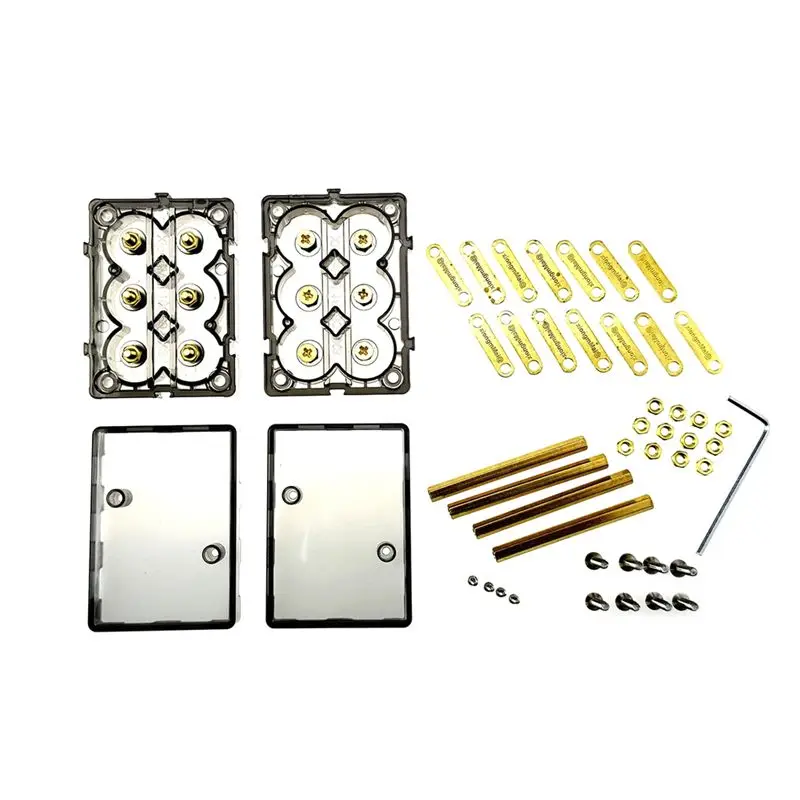 Welding Free DIY Tool Spliceable Battery Box Battery Holder For 12V 24V 48V Energy Storage Kit Support High Current 18650-6-Y41A