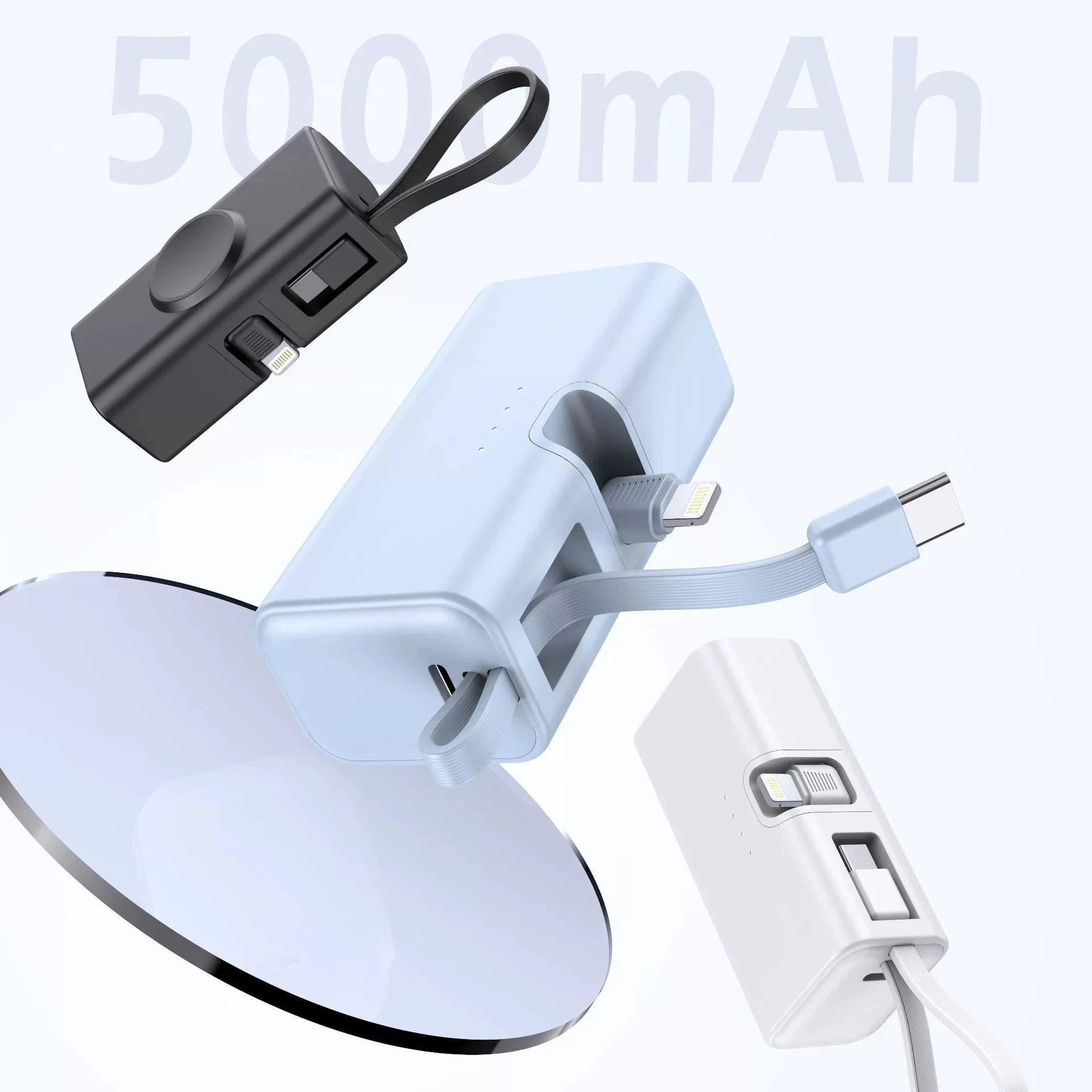 

Magnetic Wireless Power Bank for iWatch Apple Watch 9 8 Portable Powerbank External Battery 22.5W Fast Charging for iPhone 16 15