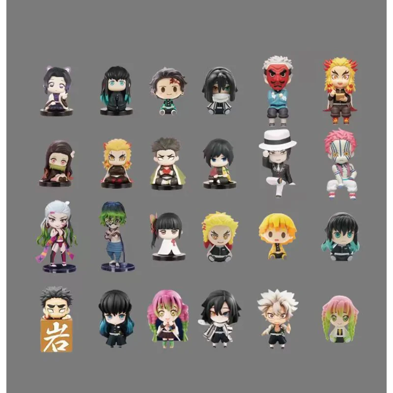 New Anime Demon Slayer Christmas Advent Calendar Infinity Cstle Series Countdown Blind Box Kamado Tanjirou Nezuko Zenitsu Gift