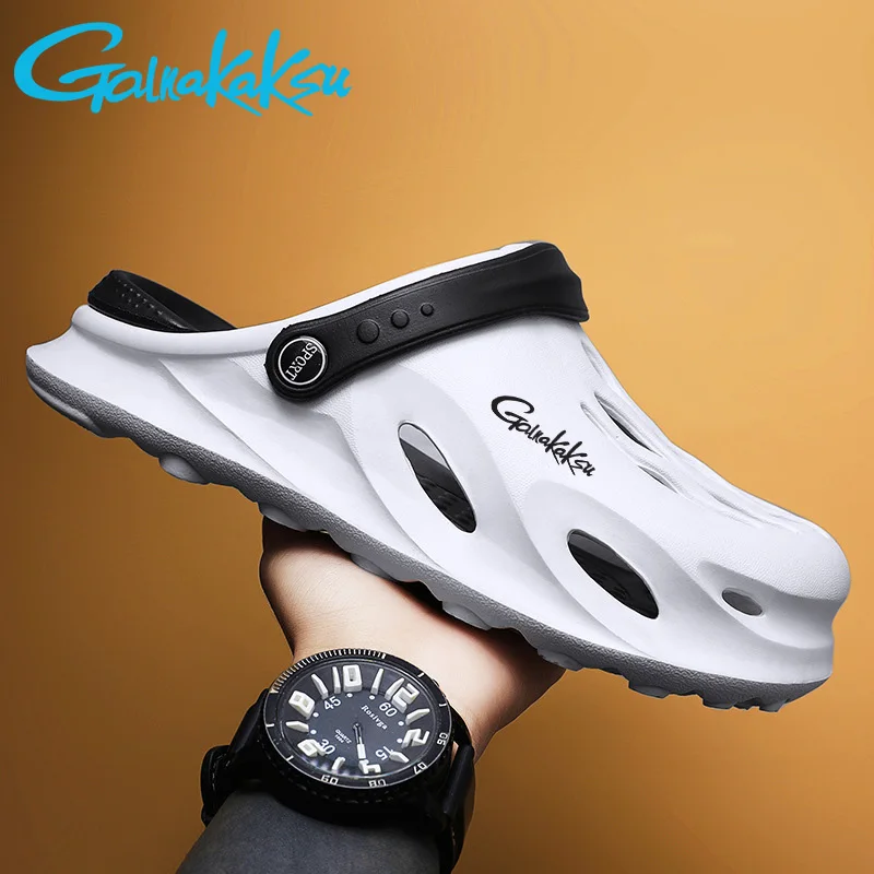 Zapatos de pesca de cueva para hombre, zapatillas deportivas antideslizantes de fondo grueso, ropa exterior informal de playa, fondo suave, paquete