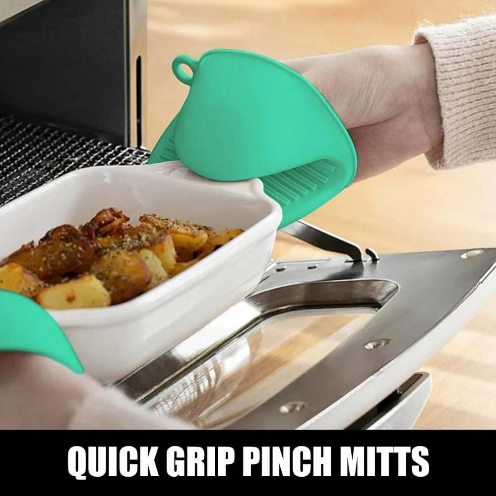 

Про этот товар Силиконовые прочные, гибкие высококачественные перчатки для духовки, триветы и мини-прижимные перчатки с сотовой текстурой.