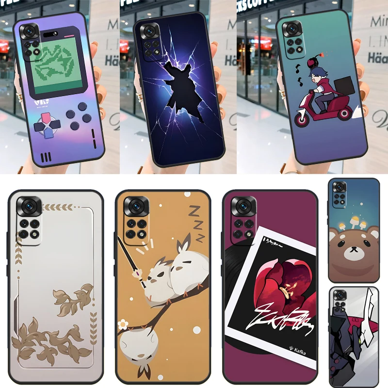 Himeko Кафка Honkai Звездный рельсовый чехол для Xiaomi Redmi Note 12 11 10 9 8 Pro 10S 11S 12S Redmi 10C 9A 9C 9T 10A 12C чехол